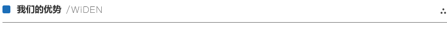 我們的優勢 我們的優勢