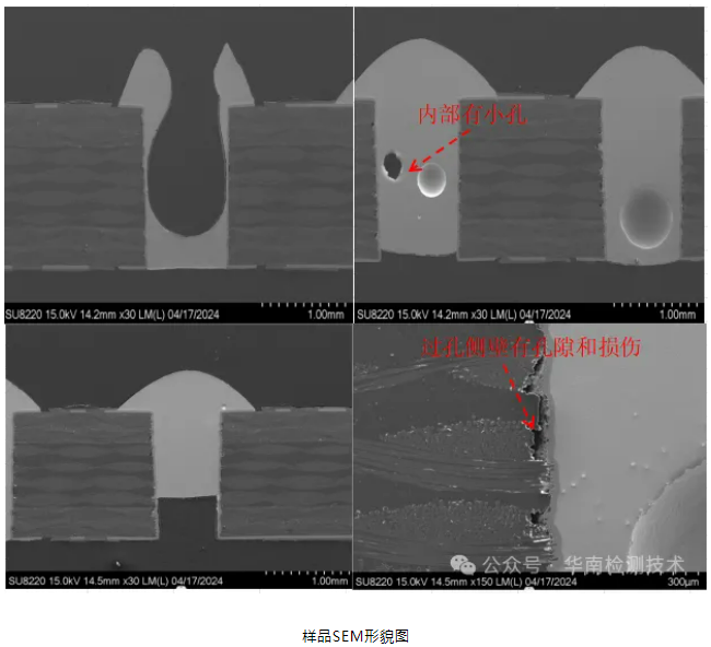 PCBA焊點吹孔不良失效分析 PCBA焊點吹孔不良失效分析